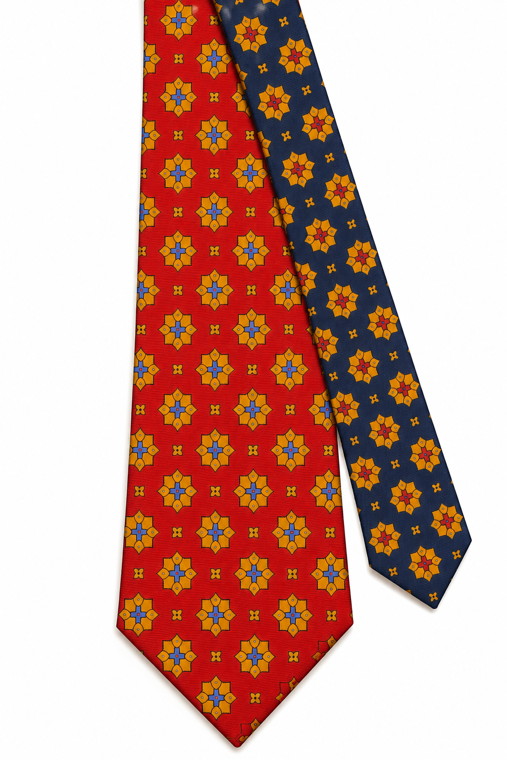 Signature Regal Bloom Tie - Crimson