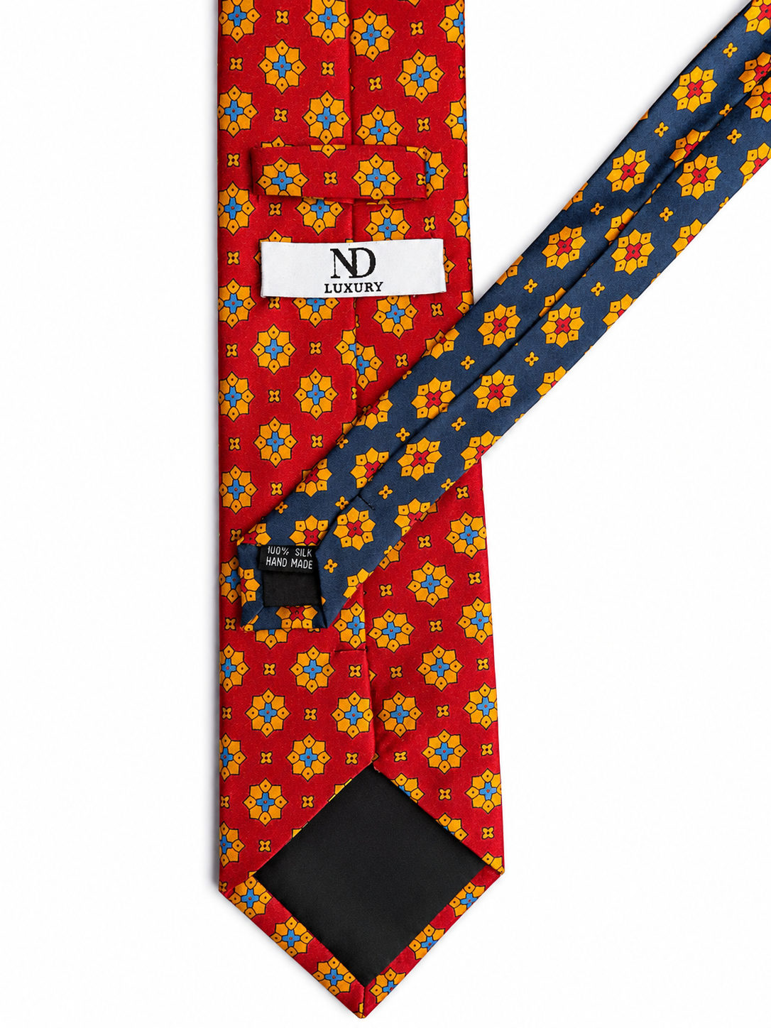 Signature Regal Bloom Tie - Crimson