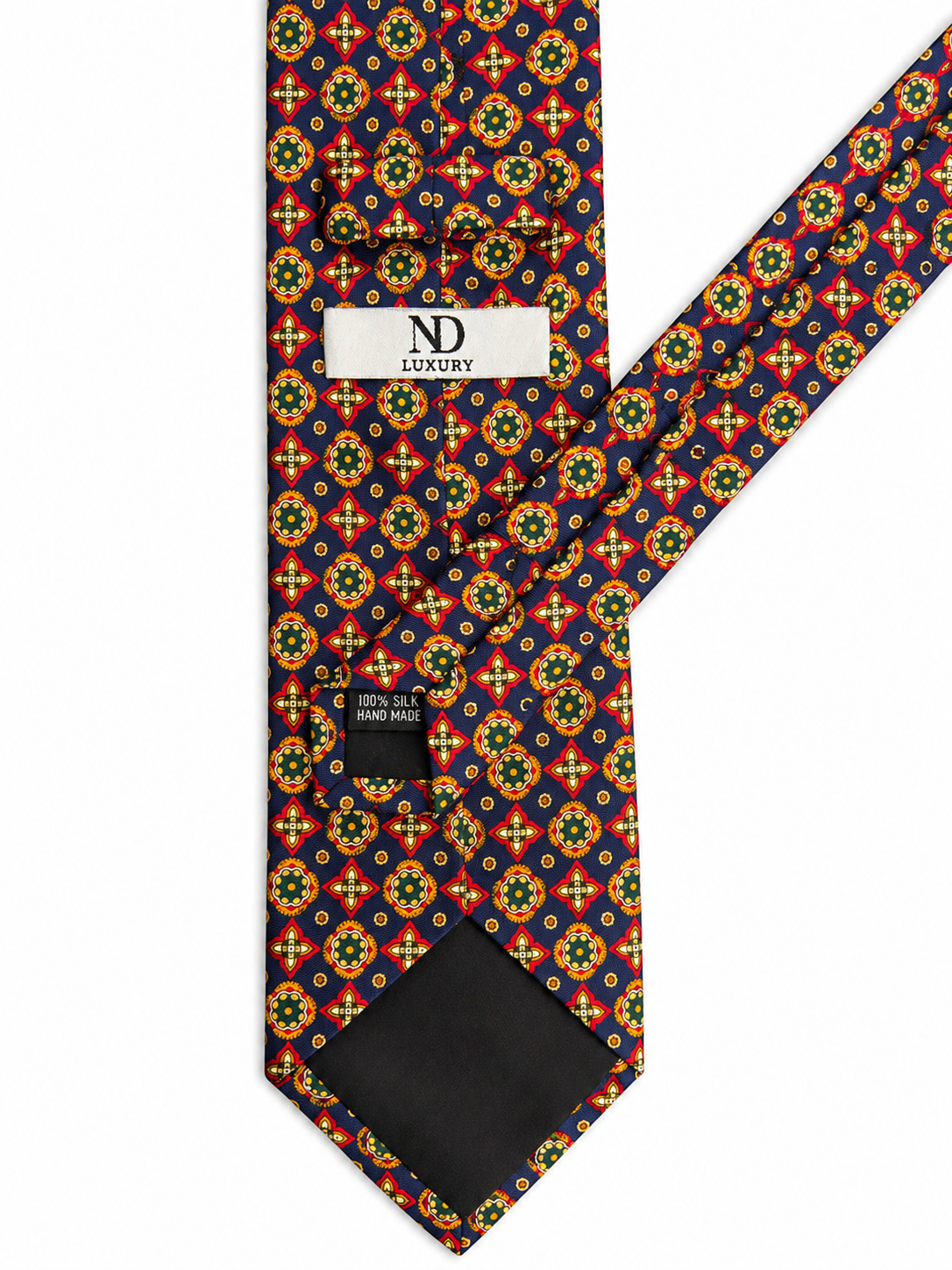 Signature Heritage Crest Tie - Navy