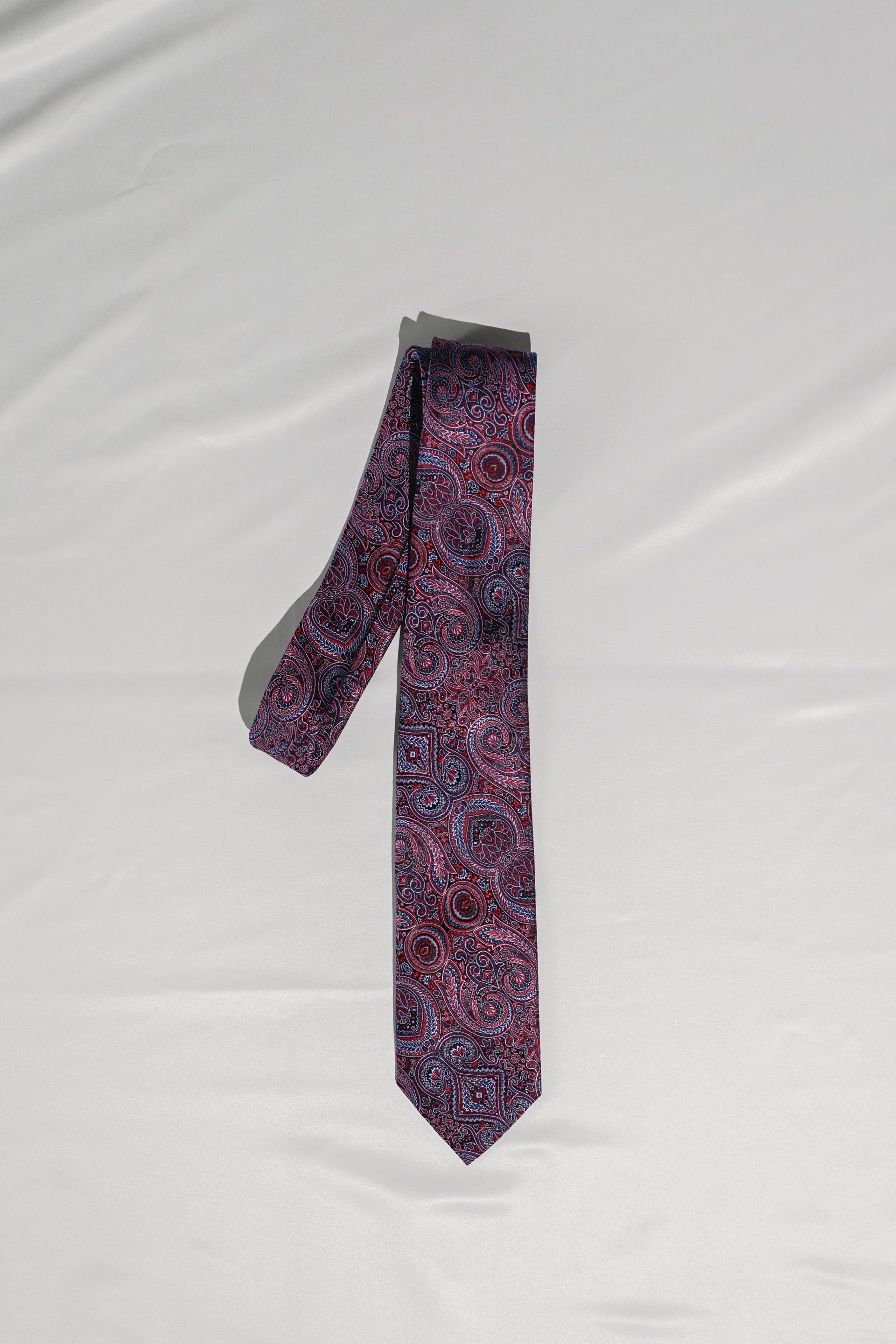 Red and Blue Paisley Tie