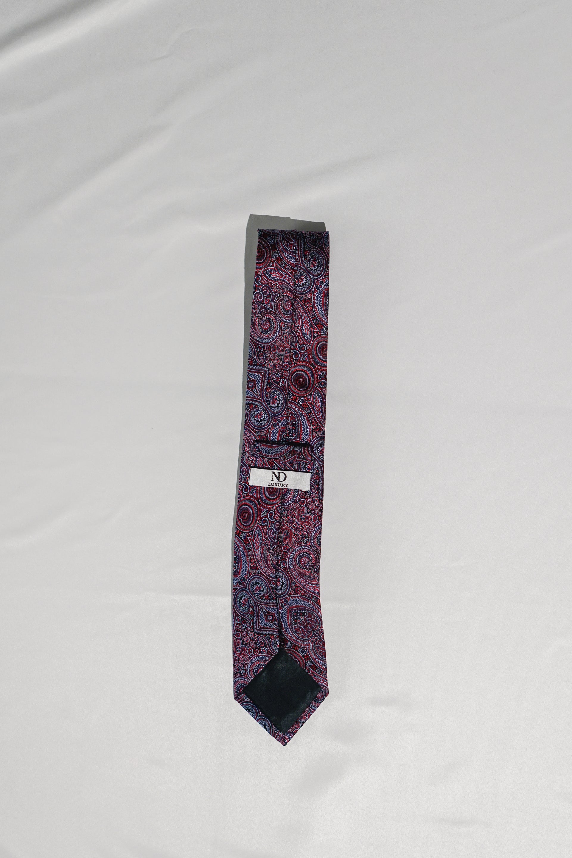 Red and Blue Paisley Tie